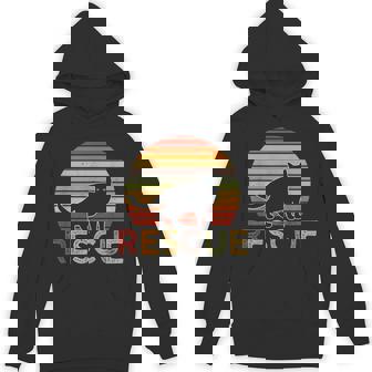 Vintage Retro Sunset Cat Rescue Adoption Shirts Unisex Hoodie - Monsterry