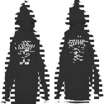 Vintage Skull Troubadour Guitar Rock Music Hoodie - Thegiftio