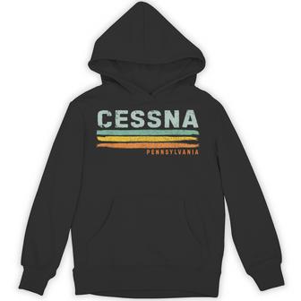 Vintage Stripes Cessna Pa Hoodie - Thegiftio UK