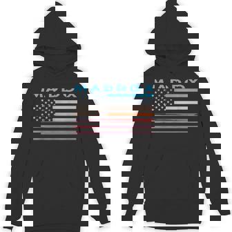 Vintage Sunset American Flag Maddox Maryland Unisex Hoodie - Monsterry