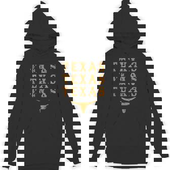 Vintage Western State Texan Native Pride Longhorn Bull Texa Tank Top Unisex Hoodie - Monsterry