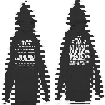 Walker Name s Store Walker Personal First Name I'm That Legendary Walker -Adults & Kids Small Short Sleeve Modern Classic Spread Collar Polyester 100 Unisex Hoodie - Monsterry