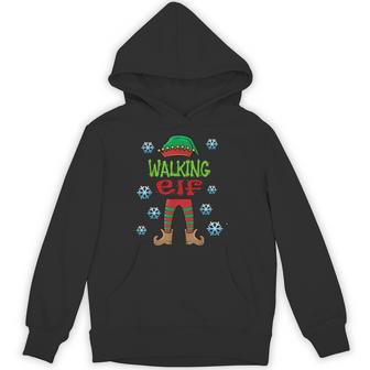 Walkers Lazy Christmas Costume Walking Elf Unisex Hoodie - Monsterry