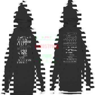 All I Want Is More Yarn Knitting & Crochet Ugly Christmas Unisex Hoodie - Monsterry