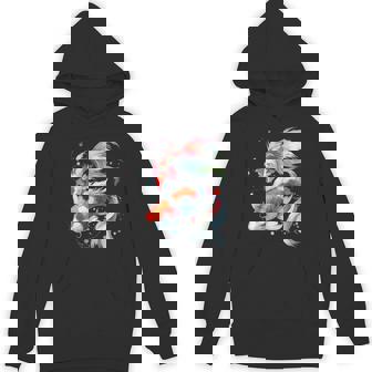 Watercolor Japanese Koi -Adults Black Small Cartoon Koi Hoodie | Seseable CA