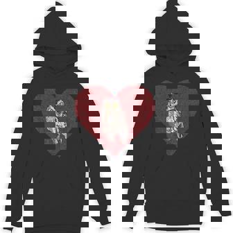 Whiskered Screech-Owl Valentines Day Bird Love Fingerprint Unisex Hoodie - Monsterry
