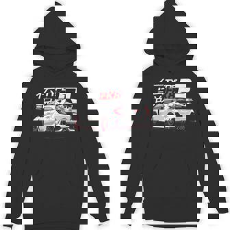 White Fk8 Civic Back View Jdm Type R Hoodie - Thegiftio UK
