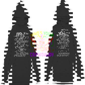 Whos Your Crawdaddy Crawfish Jester Bead Hat Mardi Gras 2025 Hoodie | Mazezy