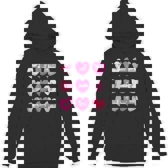 Wiener Dog Dachshund Hearts Candy Valentines Day Dog Lover Unisex Hoodie - Monsterry