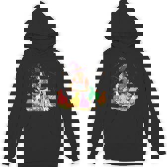 Witch Feeding Ducks Ghost Farm Farmer Halloween Costume Unisex Hoodie - Monsterry
