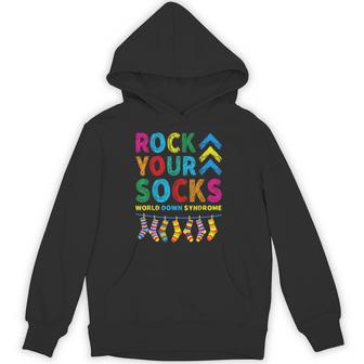 World Down Syndrome Day Rock Your Socks Awareness Support Hoodie - Thegiftio UK