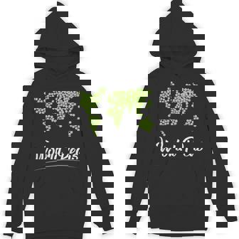 World Peace On Earth Pun Achieved World Peas Funny Pun Unisex Hoodie - Monsterry