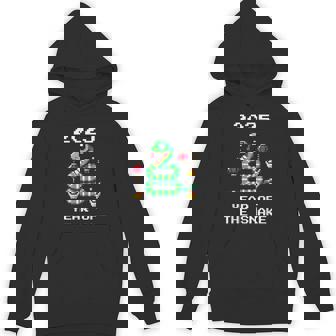 Year Of The Snake 2025 A Pixelated Art For Chinese New Year Unisex Hoodie - Monsterry