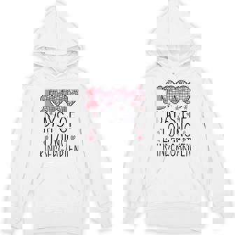 100 Days Of Loving Kindergarten Heart 100Th Day Of School Hoodie | Mazezy