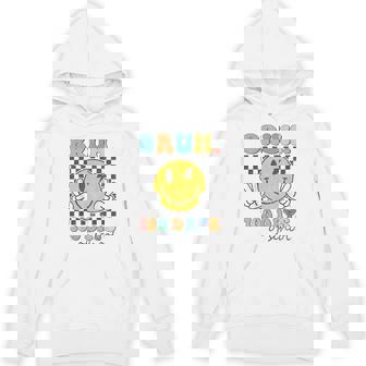100Th Day Of School Bruh Smile Face 100 Days Of School Hoodie - Thegiftio
