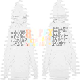 120 Days Happy 120th Day Of School 1st Grade Retro Groovy Unisex Hoodie - Monsterry