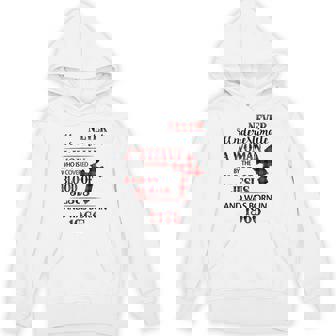 1966 A Woman Who Is Covered By The Blood Of Jesus Hoodie | Mazezy
