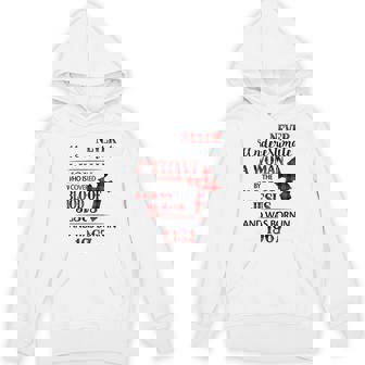 1967 A Woman Who Is Covered By The Blood Of Jesus Hoodie | Mazezy