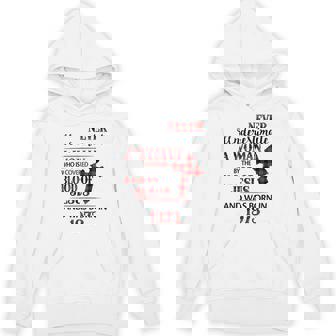 1973 A Woman Who Is Covered By The Blood Of Jesus Hoodie | Mazezy