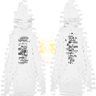 1973 A Woman Who Loves Dogs Hoodie | Mazezy