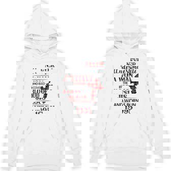 1995 A Woman Who Is Covered By The Blood Of Jesus Hoodie | Mazezy