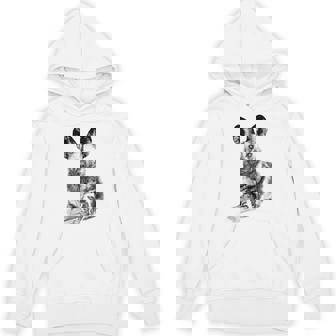 African Painted Dog Picture In Retro Halftones Unisex Hoodie - Monsterry