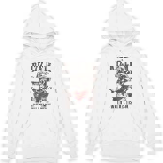 Autism Rizz Em With The Tism Meme Autistic Raccoon Hoodie - Thegiftio UK