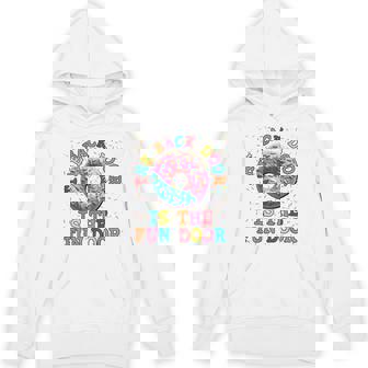 The Back Door Is The Fun Door Dirty Adult Humor Glazed Donut Hoodie - Monsterry