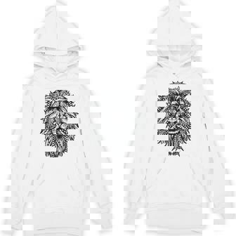 Beautiful Lion Face Tribal Mandala Tattoo Unisex Hoodie - Monsterry