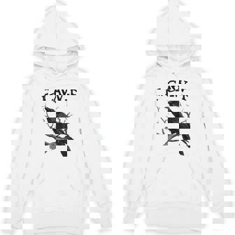 Black Crow F-Caw-F Black Bird Hoodie | Mazezy