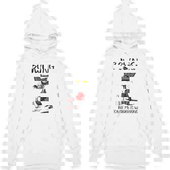 Bowling Because Murder Is Wrong Cat Unisex Hoodie - Monsterry