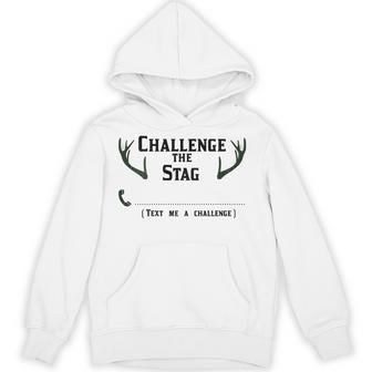 Challenge The Stag Live Bachelor Party Challenge Checklist Unisex Hoodie - Monsterry