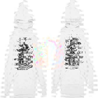 Christmas Sorta Merry Sorta Scary Skeleton Xmas Tree Unisex Hoodie - Monsterry
