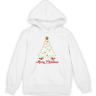 Christmas X-Ray Bone Xmas Tree Lights Santa Unisex Hoodie - Monsterry