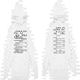 Corn On The Cob Nutrition Facts Thanksgiving Christmas Food Unisex Hoodie - Monsterry