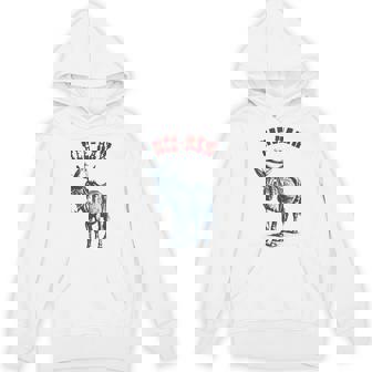 Cowboy Donkey Hee-Haw Ready For Rodeo Unisex Hoodie - Monsterry