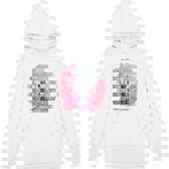 Cute Cherry Blossom Cat In Paris Tank Top Unisex Hoodie - Monsterry