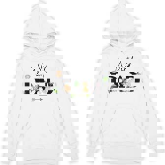 Dad Of The Wild One Zoo Birthday Safari Jungle Animal Hoodie - Thegiftio