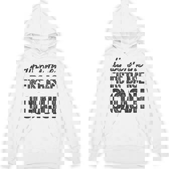 Dibs On The First Base Coach First Base Coach Wife Unisex Hoodie - Monsterry