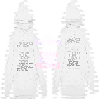 My Dog Is Cooler Than Most People Colored Heart Unisex Hoodie - Monsterry