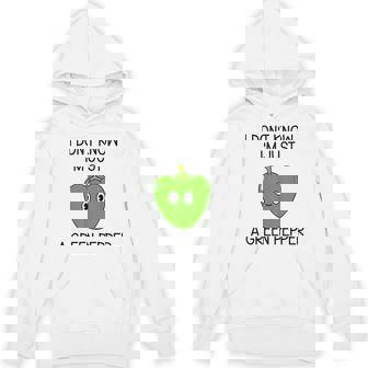 I Don't Know I'm Just A Green Pepper Cute Green Pepper Unisex Hoodie - Monsterry