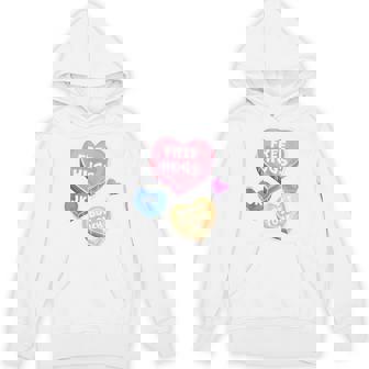 Free Hugs Just Kidding Don't Touch Me Valentines Day Hearts Tank Top Unisex Hoodie - Monsterry