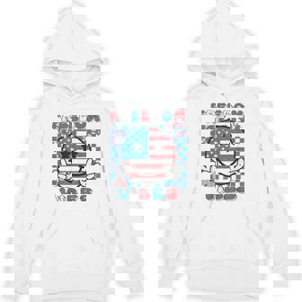 Freedom Vibes 4th Of July America Independence Men Kid USA Unisex Hoodie - Monsterry