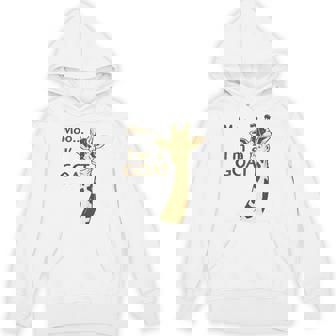 Giraffe Moo I'm A Goat Farm Zoo Animal Giraffe Lover Unisex Hoodie - Monsterry