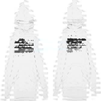 Guitar Lake Shadow Love Guitar Musician Rock On Guitar Trees Unisex Hoodie - Monsterry