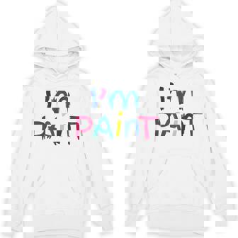 I Heart Love To Finger Paint I'm Paint Cute Couple Valentine Hoodie | Mazezy