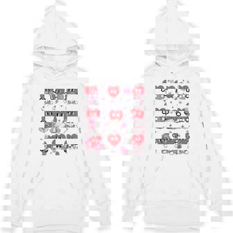 Heart Reading A Book Valentine's Day Teachers Book Lovers Hoodie | Mazezy