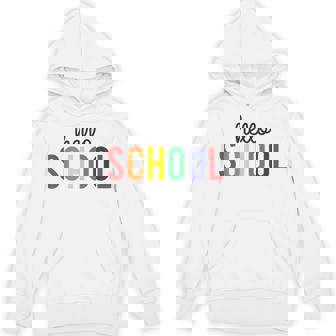 Hello School Rainbow First Day Of School Kid Shirt Unisex Hoodie - Monsterry