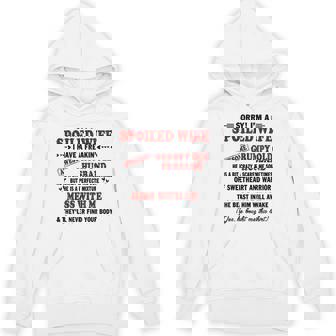 I'm a Spoiled Wife I Have a Freaking Awesome Husband Unisex Hoodie - Monsterry