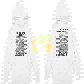 It's My 2Nd Birthday Zoo Safari Jungle Animals Theme Hoodie - Seseable